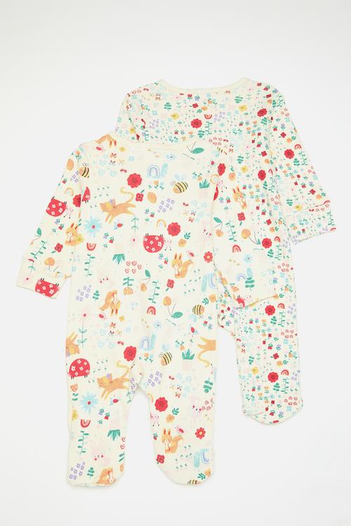 2 Pack sleepsuits - multi 