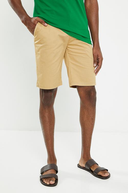 Mens essential chino short - khaki