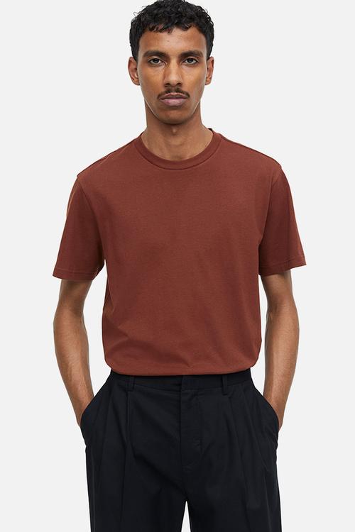 Regular fit t-shirt - brown