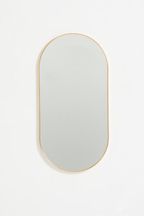 Freya oval mirror - gold