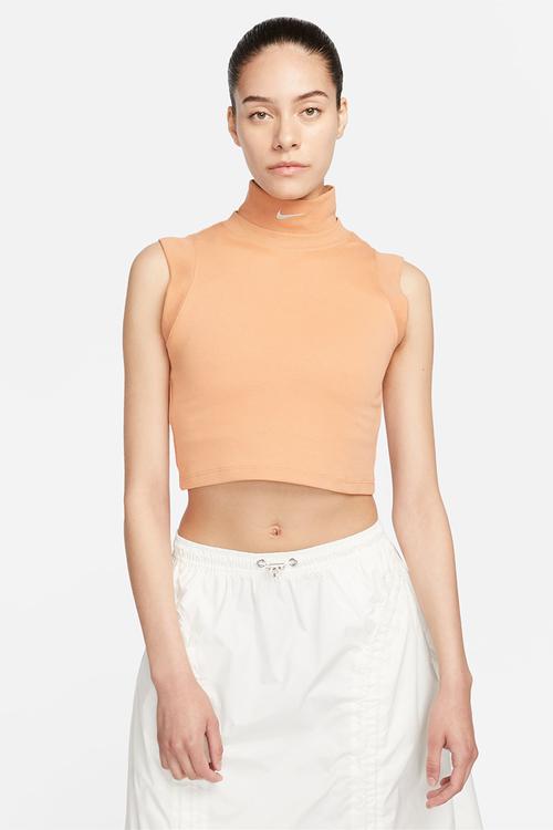 W nsw collection crop tank - amber brown 