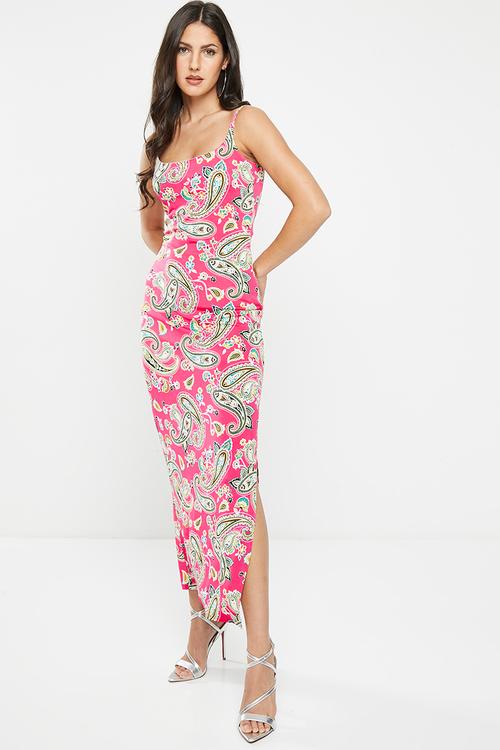 Educate: maxi in print - pink print