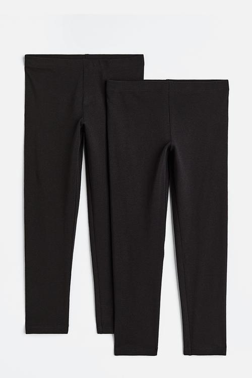 2-pack leggings - black