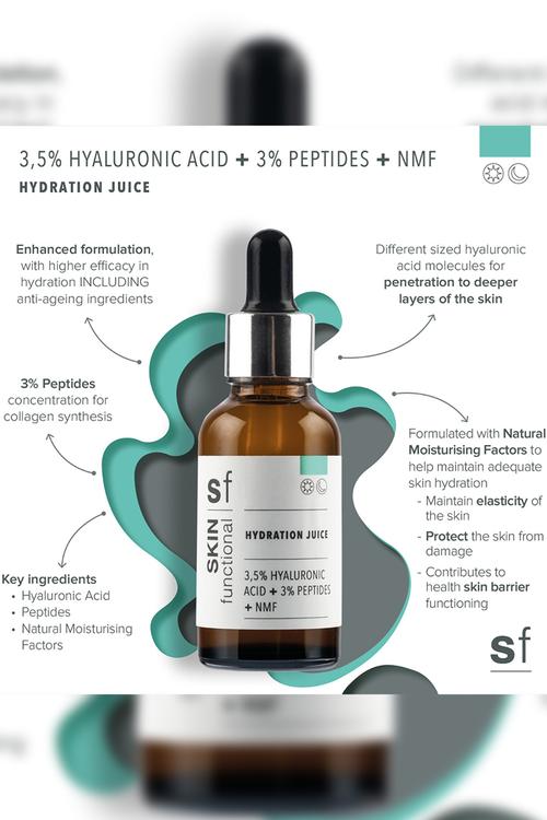 3,5% Hyaluronic Acid + 3% Peptides + NMF, Hydration Juice