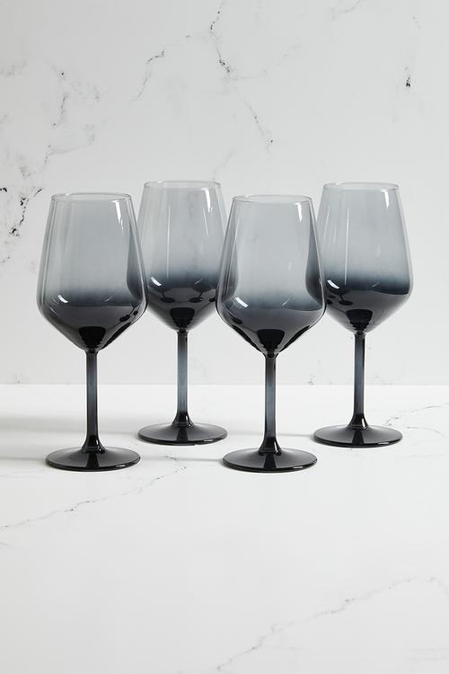 Lucern wine glass set of 4- clear