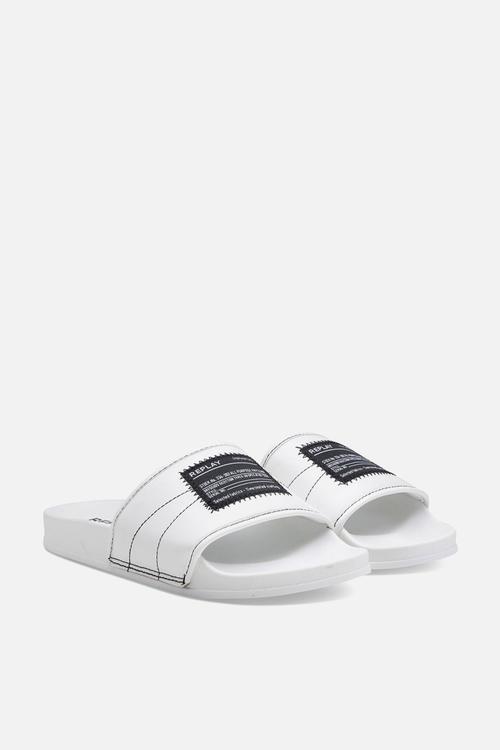 Up toned slide - white