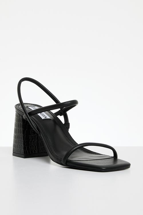 Kosmo block heel - black leather