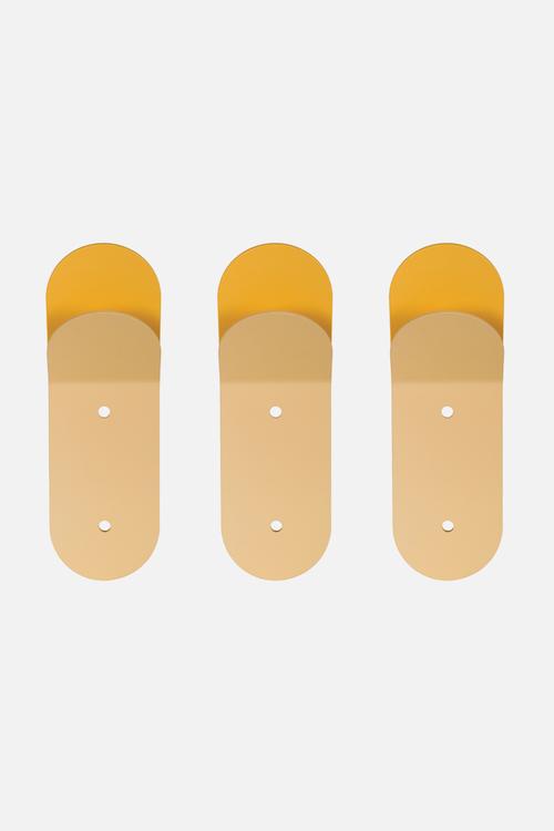 Wall hook stack 3 pack - butter