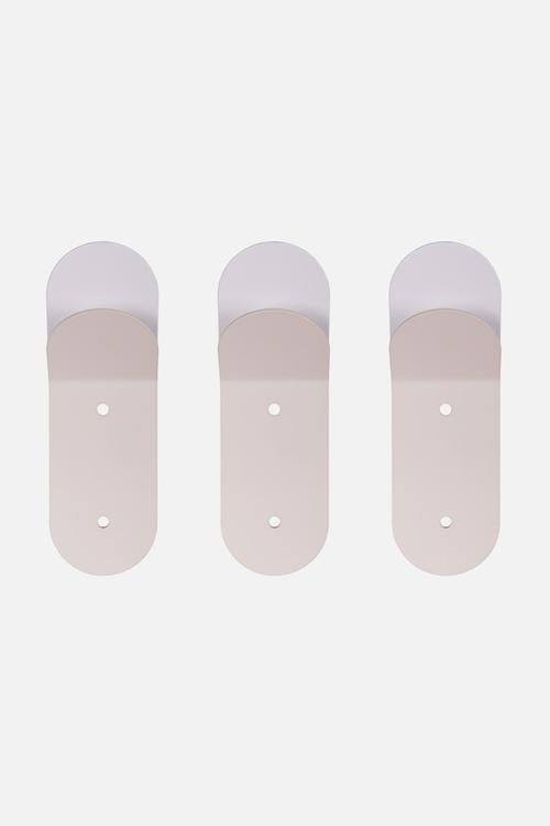 Wall hook stack 3 pack - white