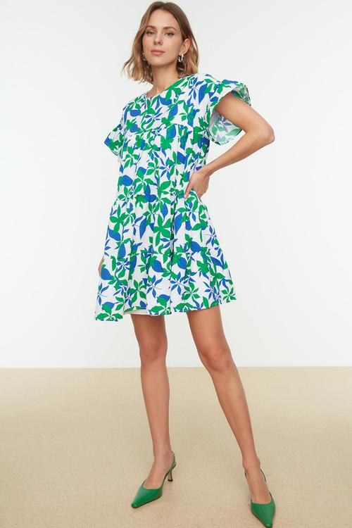 Mini Aline Knt Dress - Floral-Multi