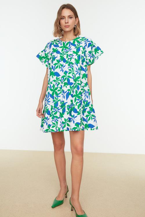 Mini Aline Knt Dress - Floral-Multi