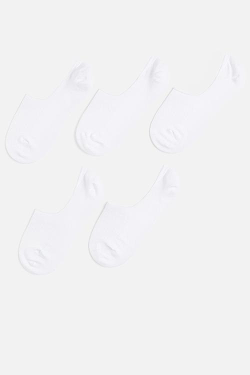 5-Pack drymove™ no-show sports socks - white