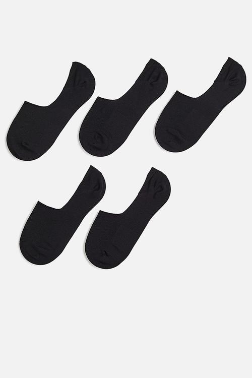5-Pack drymove™ no-show sports socks - black