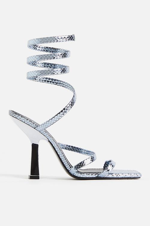 Sandals - silver coloured