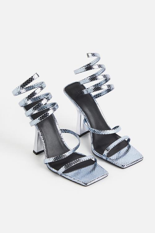 Sandals - silver coloured