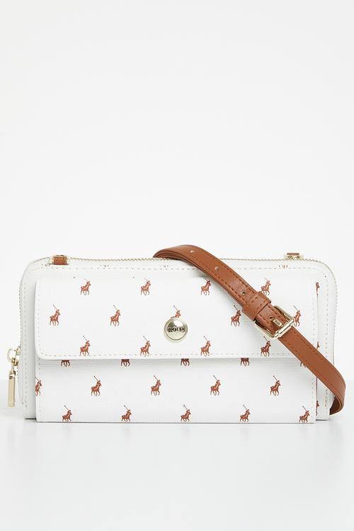 Iconic phone sling - white