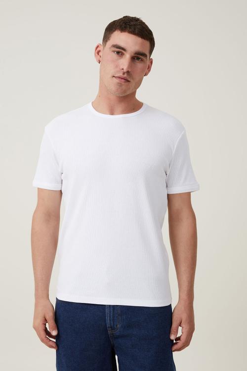 Ribbed t-shirt - white