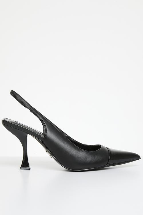 Niles court heel - black