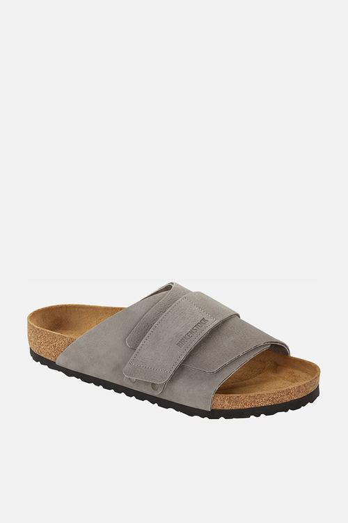 Kyoto nubuk leather regular - desert buck whale gray