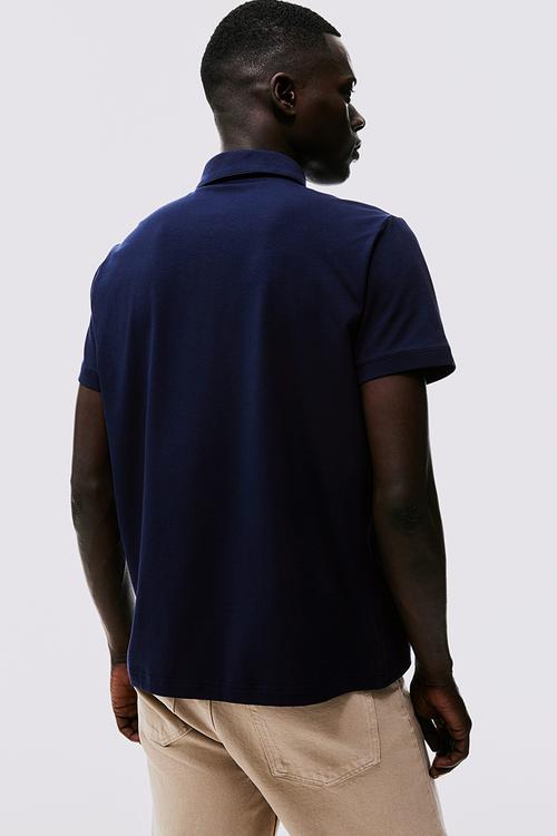 Slim fit polo shirt - navy blue