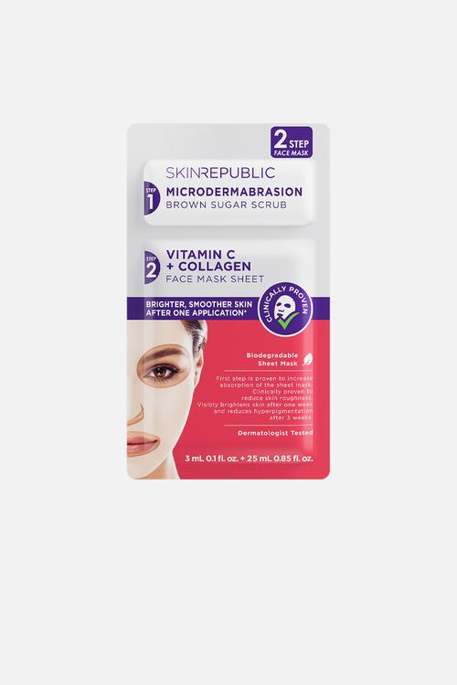 2 Step Brightening Vitamin C + Collagen Face Mask