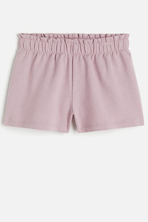 Paper bag sweatshorts - purple
