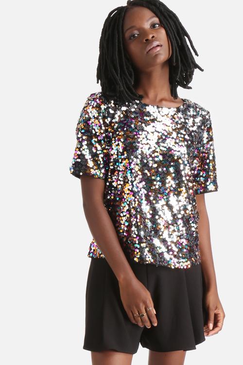 Sequin Disco Top