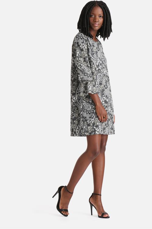 Pais 3/4 Mini Paisley Dress 