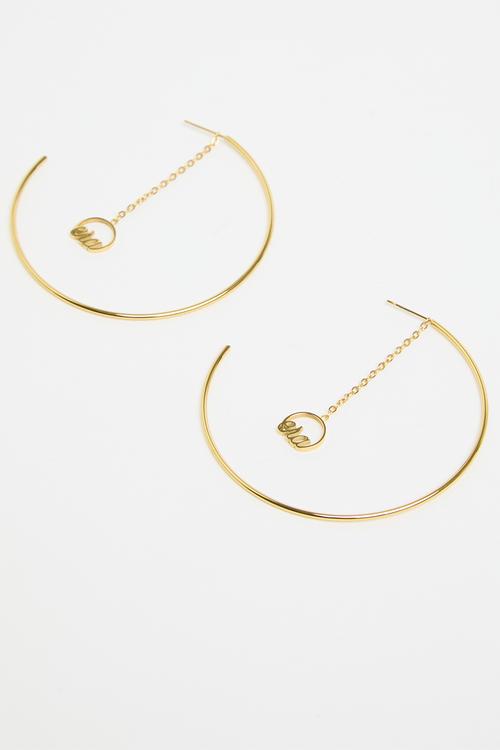 Drop Hoops - Gold