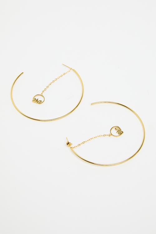 Drop Hoops - Gold
