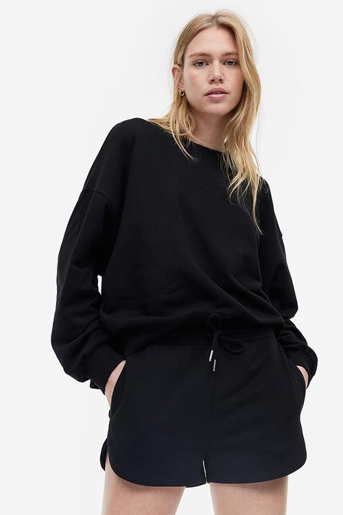 Sweatshirt shorts - black