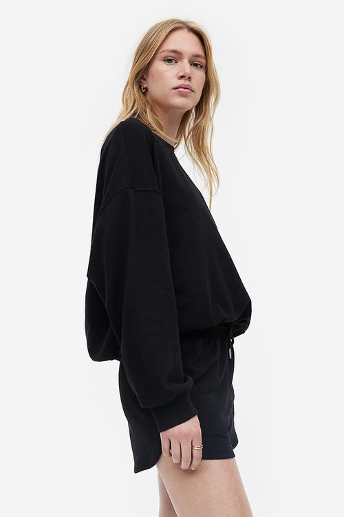 Sweatshirt shorts - black