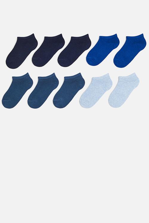 10-pack trainer socks - blue