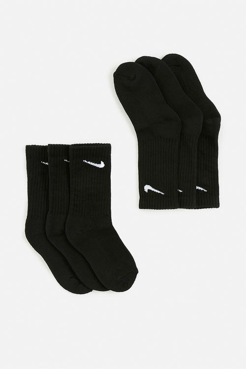 Nike crew socks 3-pack - black