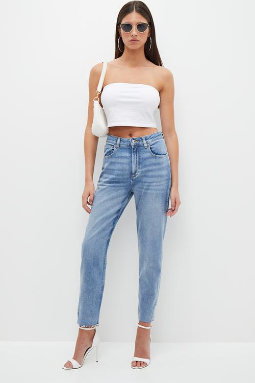 High rise mom jean - light wash