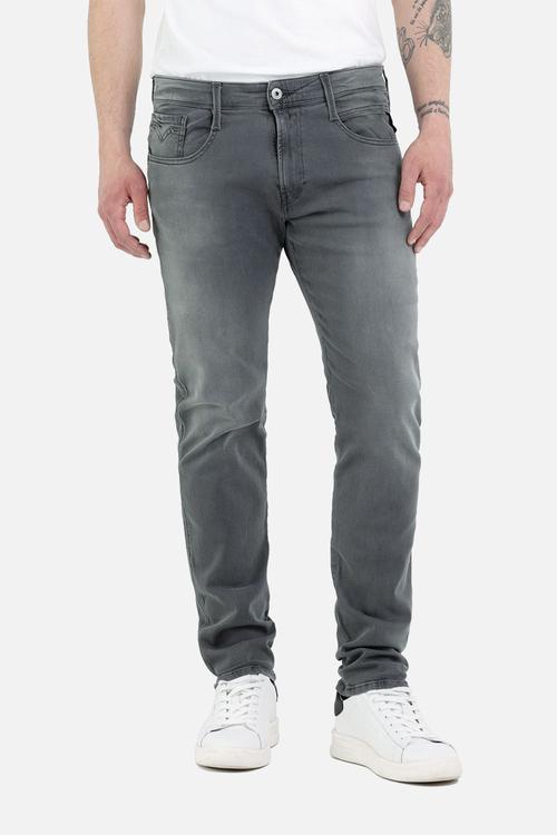 ANBASS Power Stretch Denim - Medium grey