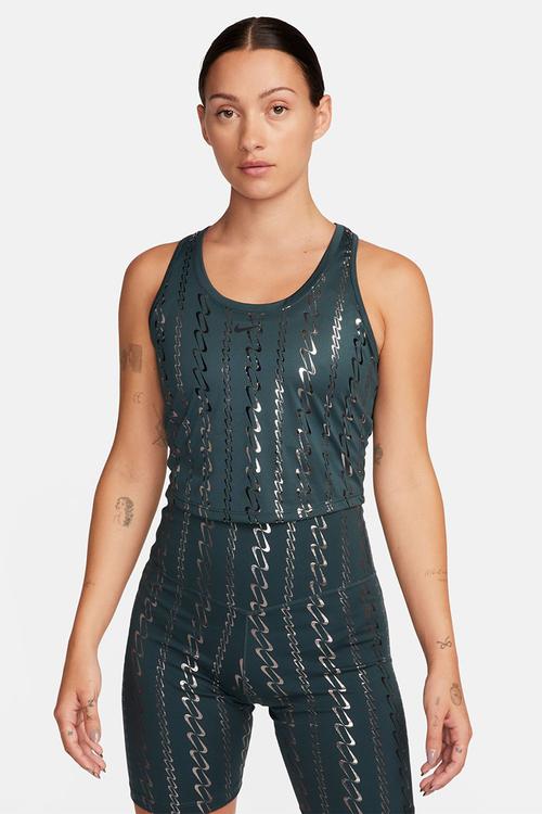 W Nk one df tank aop - deep jungle / black