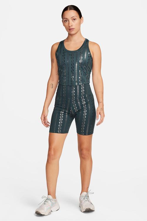 W Nk one df tank aop - deep jungle / black