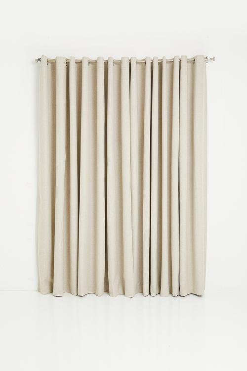 Blockout eyelet curtain - neutral