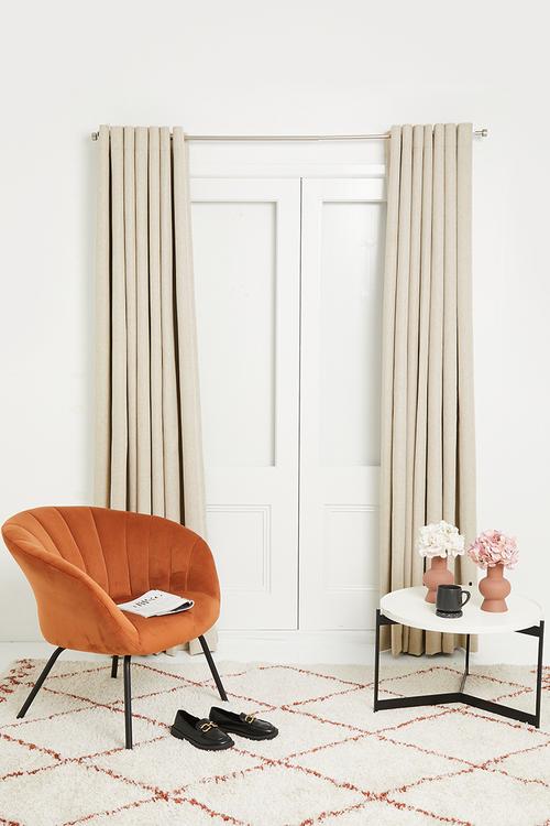 Blockout eyelet curtain - neutral