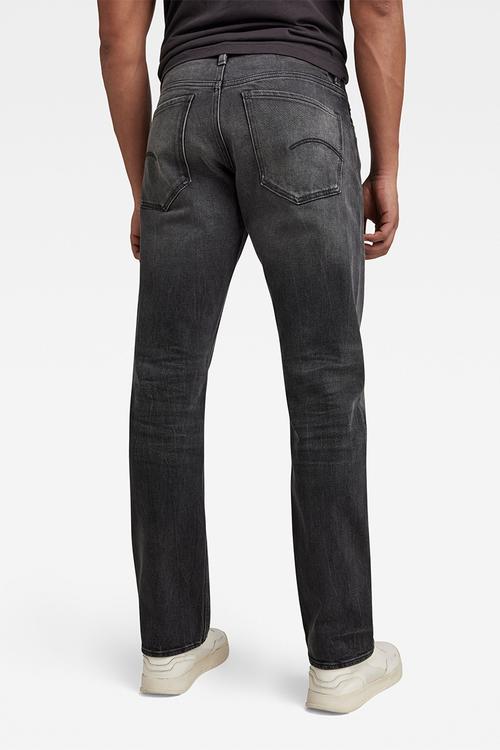 Mosa Straight Nero black stretch denim - worn in black moon