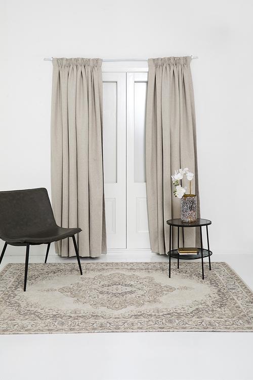 Blockout taped curtain - neutral