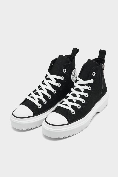 Chuck taylor all star lugged lift hi - black/black/white