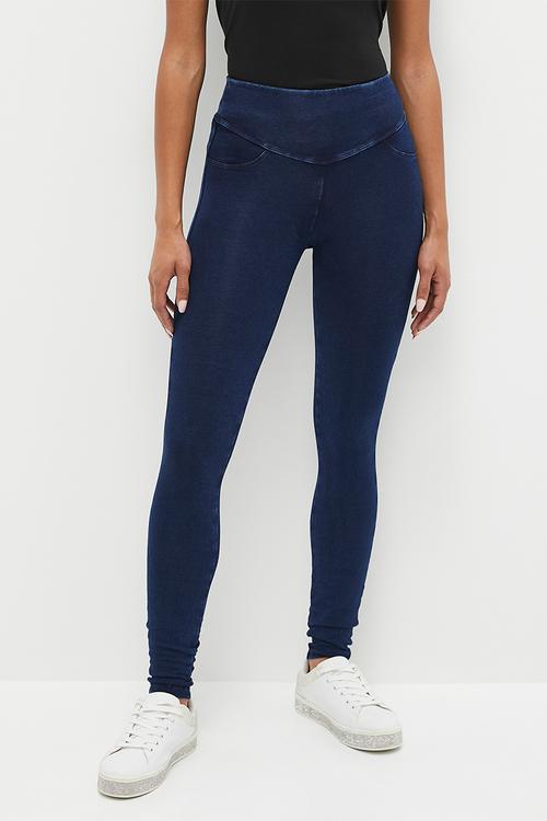Peaches:Sculpt Knit Shaper Jegging - Indigo