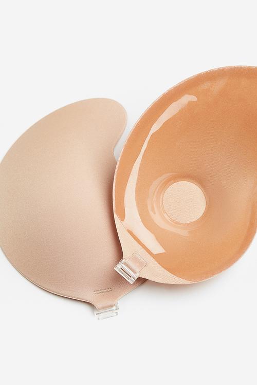 Self-adhesive push-up bra - light beige