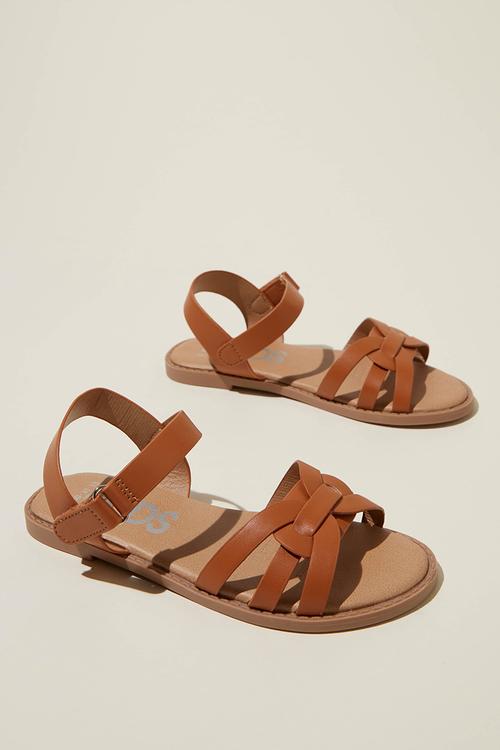 Georgie cross over sandal - tan