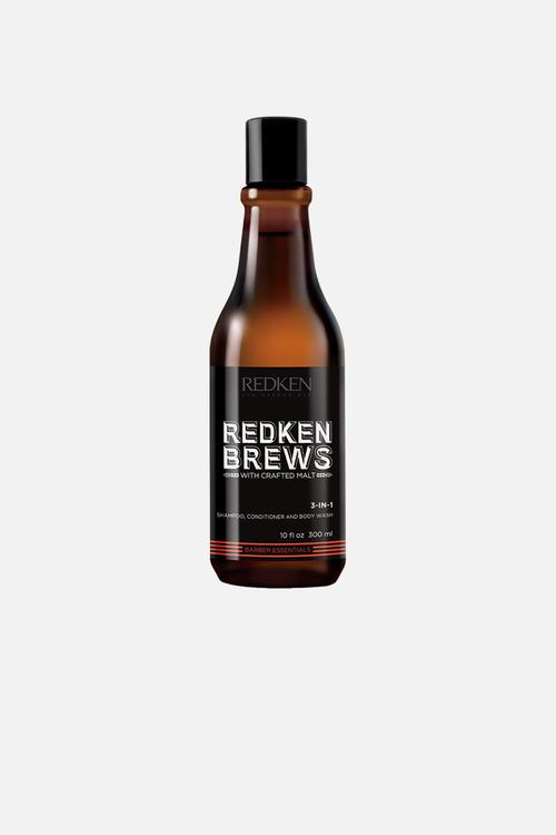 Redken Brews 3-in-1 Shampoo, Conditioner and Body Wash - 300ml