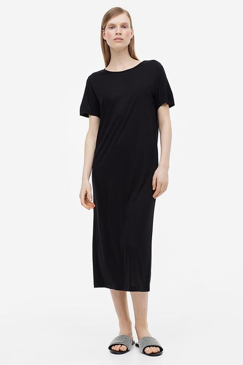 T-shirt dress - black
