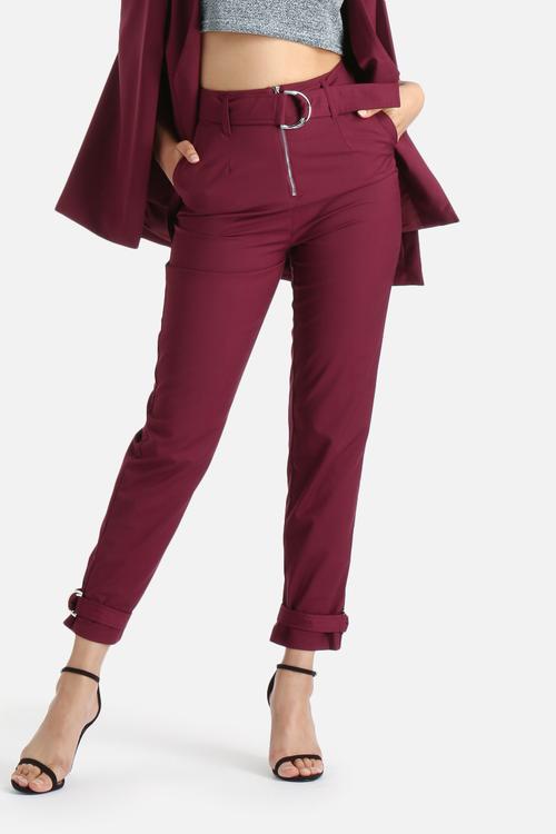 D-Ring Belt & Cuff Trousers