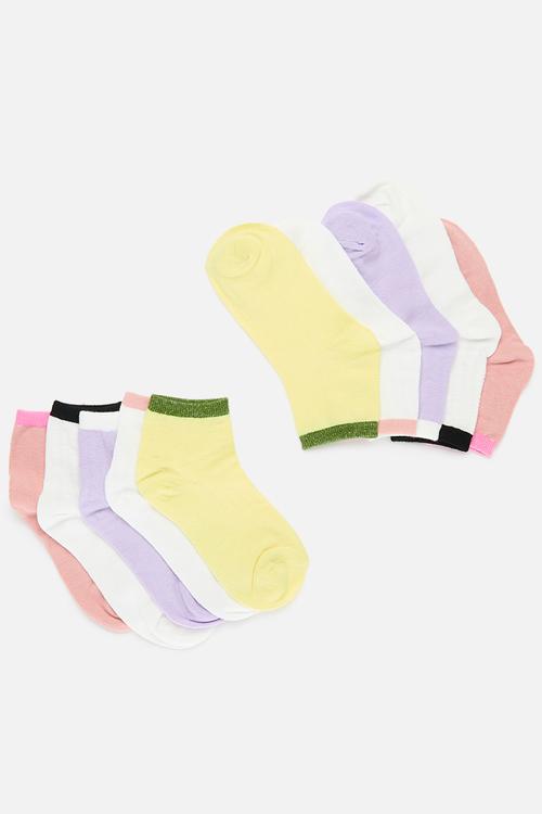 Rib 5 pack socks - multi